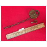 Padlock, Railroad, Vintage or Antique