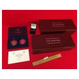 US Mint Christmas Ornaments, Indian Head Penny Cuf