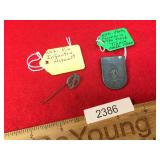 Lot of 2 German Military Pins or Badges
