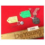 Lot of 2 German Military Pins or Badges