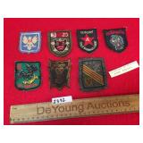 Lot of 7 US Military Patches, Vietnam Era