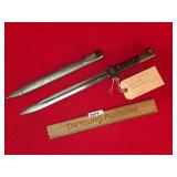 WWII Era Czech Mauser Bayonet with Scabbard