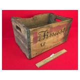 Finast Beverages Wood Crate, Vintage