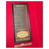 Ginger Mint Julep Ice Cream Menu Board, Antique