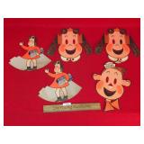 Lot of 5 Kleenex Advertising, Vintage