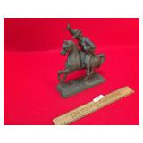 Clock Topper, Man on Horse, Antique