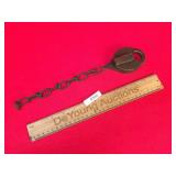 Railroad Lock, Brass, Vintage or Antique