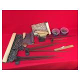 Lot of Clock Parts, Vintage or Antique