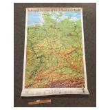 Map of Germany, Large, Vintage