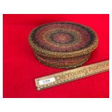 Sewing Basket, Woven, Antique