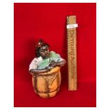 Tobacco Jar, Austrian, Figural, Antique