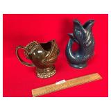 Lot of 2 Liquor Pitchers, Advertising, Vintage