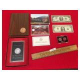 Lot of US Coins and Currency