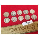 Lot of 10 Silver Quarters