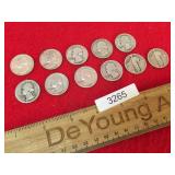 Lot of 11 Silver Quarters