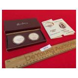 Lot of 2 - 1989 Hershey Silver Tokens