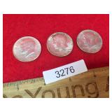 Lot of 3 Silver Half Dollars