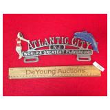 License Plate Topper, Atlantic City NJ, Vintage