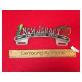 License Plate Topper, New Jersey, Vintage