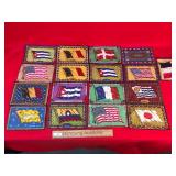 Lot of 17 Cigar Felts, Flags, Vintage