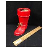 Paper Mache Santa Boot, Vintage or Antique