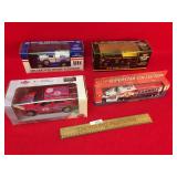 Lot of 4 Diecast Metal Trucks