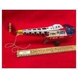 TWA Tin Litho Helicopter, Vintage