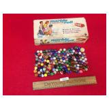 Lot of 152 Marbles and Game, Vintage