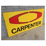 Carpenter Metal Sign, Large, Vintage
