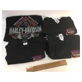Lot of 4 Harley Davidson T Shirts