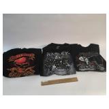 Lot of 3 Harley Davidson T Shirts