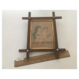 Print, Young Girls, Antique