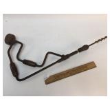 Corner Brace Drill, Right Angle, Antique