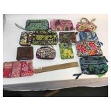 Lot of 12 Vera Bradley Wallets or Handbags