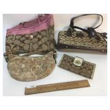 Lot of 4 Coach Purses or Handbags