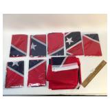 Lot of 8 Rebel or Confederate Flags