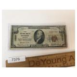 US Currency, 1929 Ten Dollar Bill