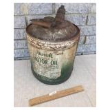 Valvoline Motor Oil Can, Vintage
