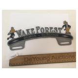 Wake Forest License Plate Topper, Vintage
