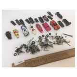 Lot of 6 Slot Cars and Parts, Vintage