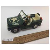 Tin Litho US Army Jeep, Vintage