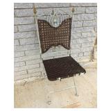 Folding Metal Chair, Vintage or Antique