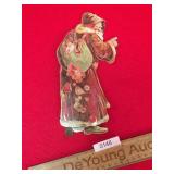 Santa Claus Decoration, Lithographed Tin, Antique