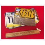 Lot of 11 License Plates, Vintage