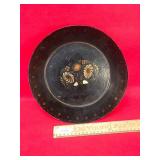 Toleware Plate or Bowl, Antique