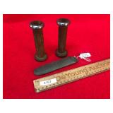 Civil War Eyeglass Case and Wood Spools