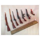 Lot of 7 Toy Guns, Vintage