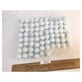 Lot of 76 Marbles, Advertising