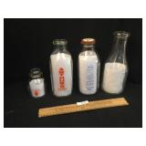 Lot of 4 Bottles, Milk or Dairy