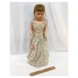 Doll, Large, Girl in White Dress by Manco, Vintage